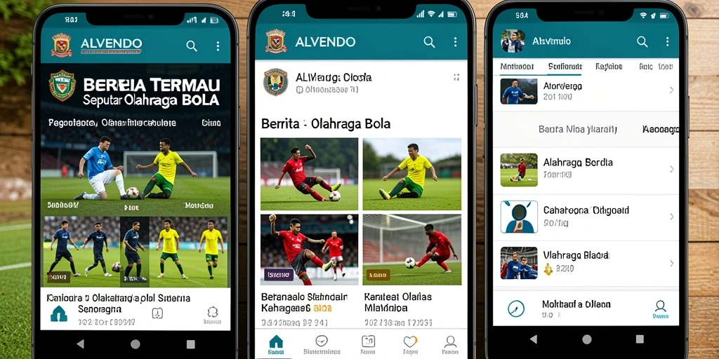 Tampilan antarmuka aplikasi ALVENDO yang informatif dan interaktif.