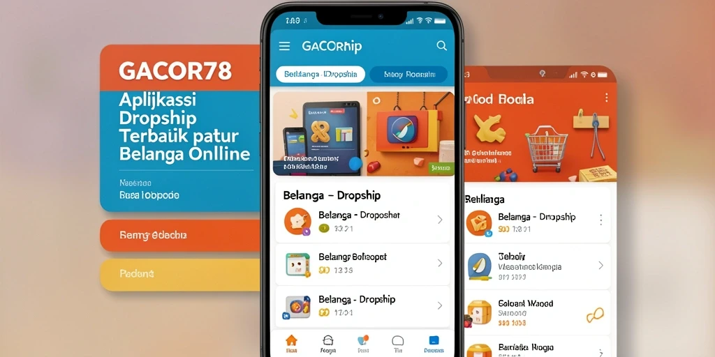 Tampilan antarmuka GACOR78 yang menarik dan fungsi dropship.