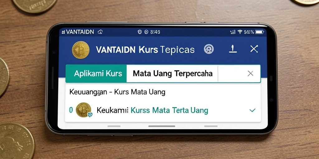 Tampilan antarmuka VANTAIDN yang intuitif untuk kurs mata uang.
