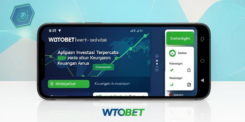 Tampilan antarmuka aplikasi investasi WTOBET yang modern dan informatif.