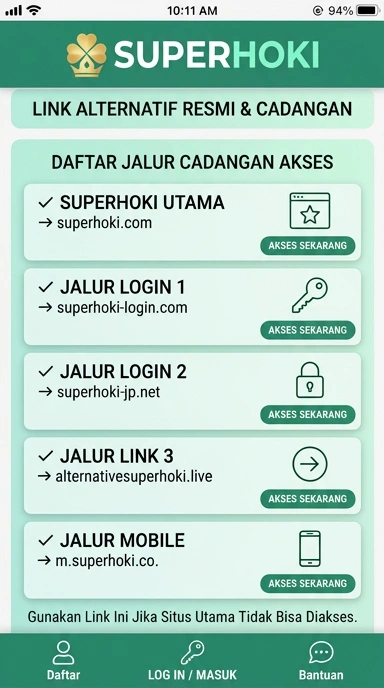 Link Alternatif Superhoki untuk Pengguna Android
